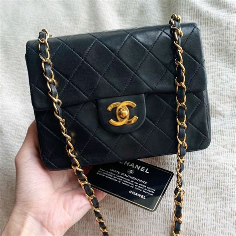 authentic Chanel bag logo